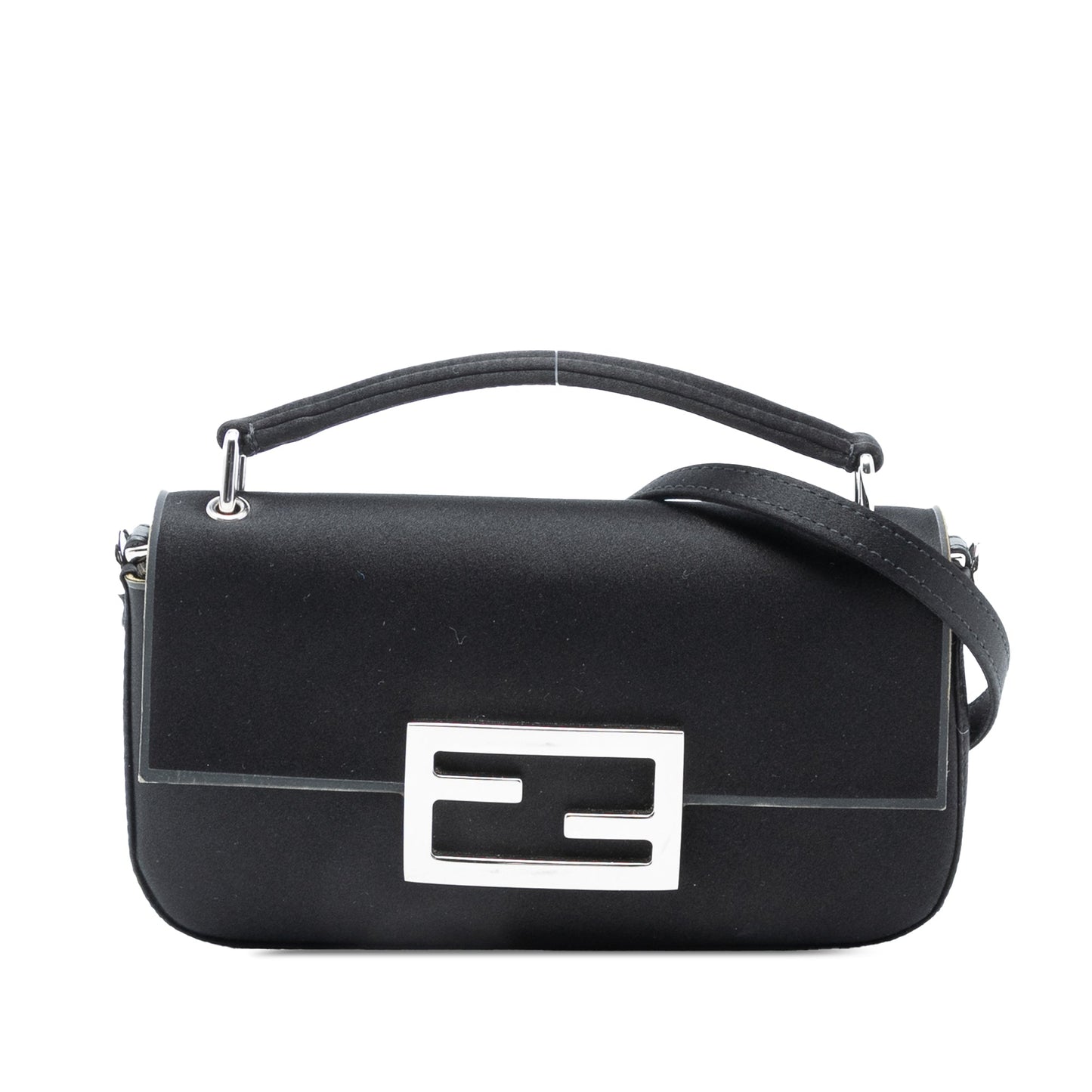 Fendi Satin Baguette Phone Pouch Satchel