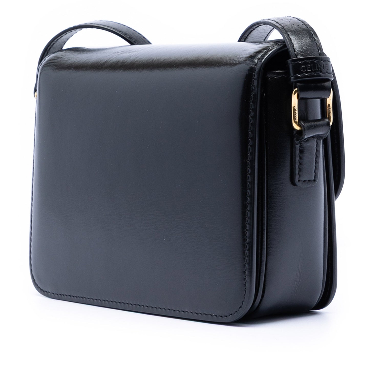 Celine Teen Shiny Calfskin Triomphe Crossbody