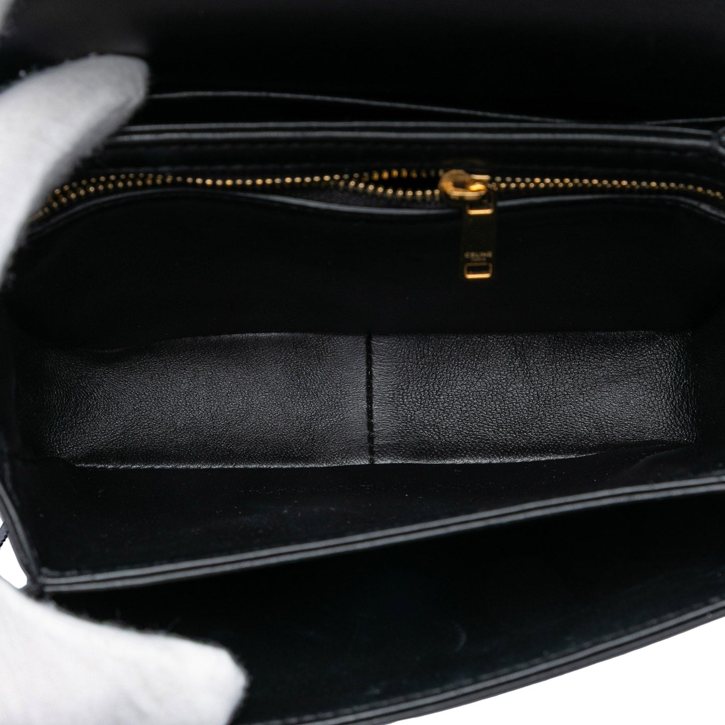 Celine Teen Shiny Calfskin Triomphe Crossbody
