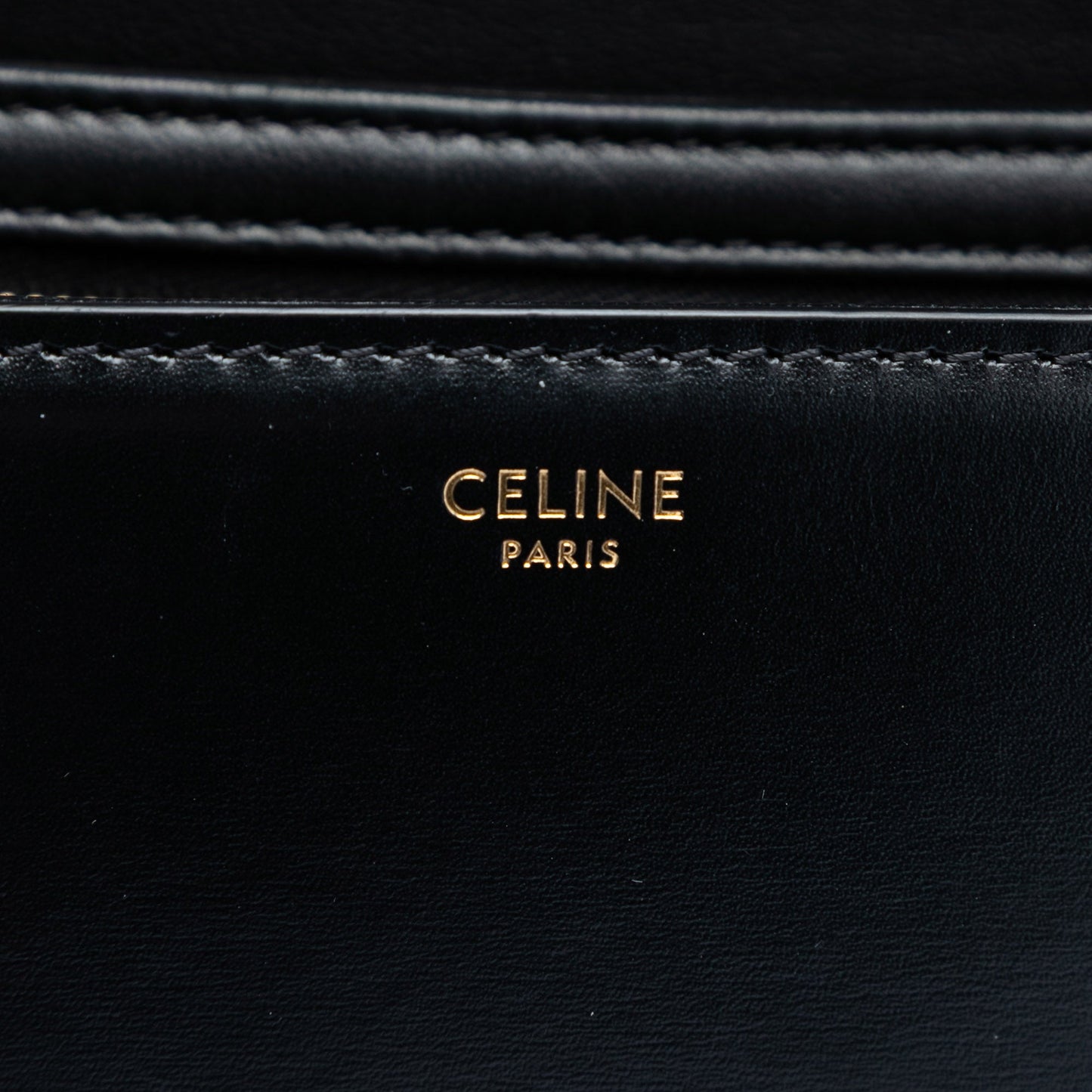 Celine Teen Shiny Calfskin Triomphe Crossbody