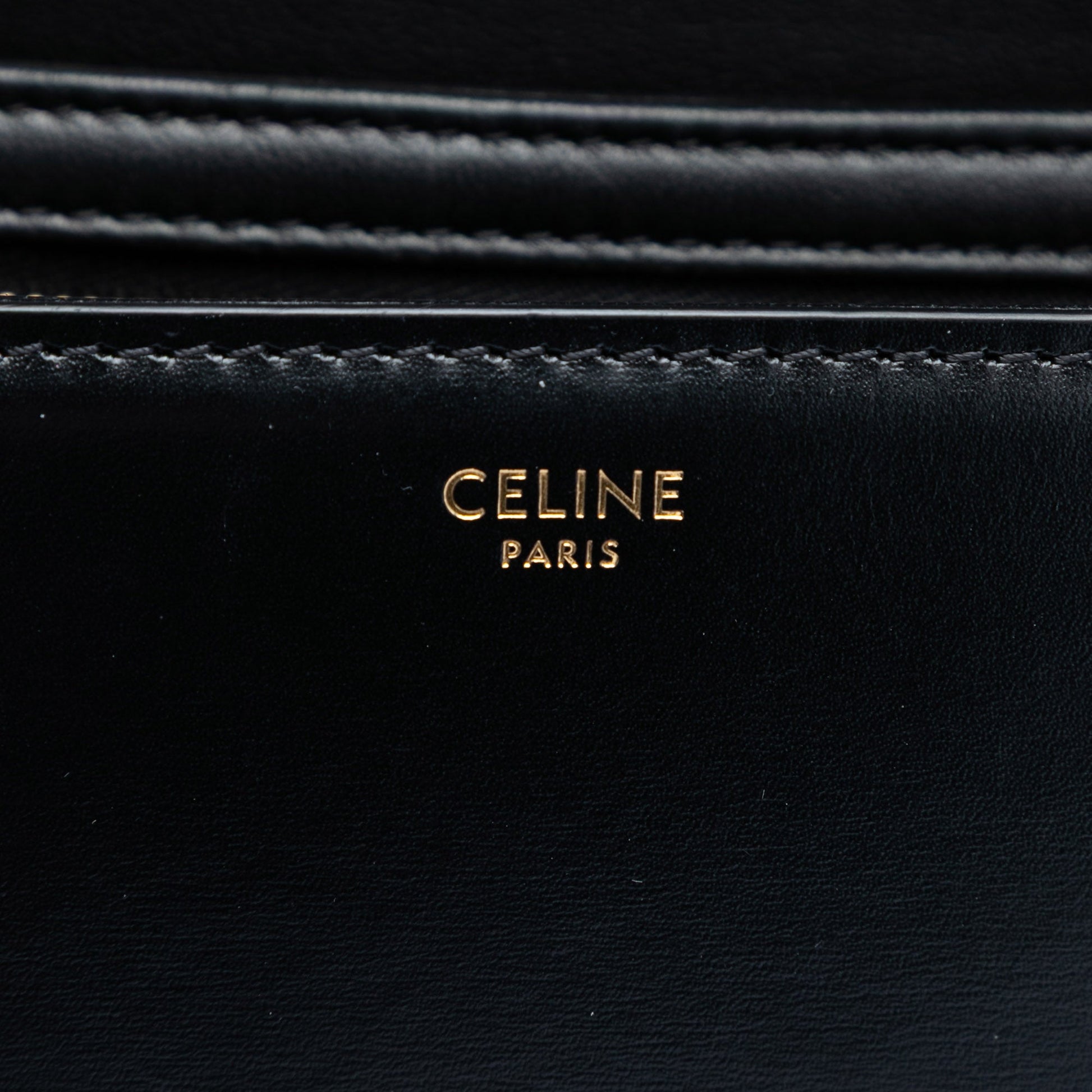 Celine Teen Shiny Calfskin Triomphe Crossbody