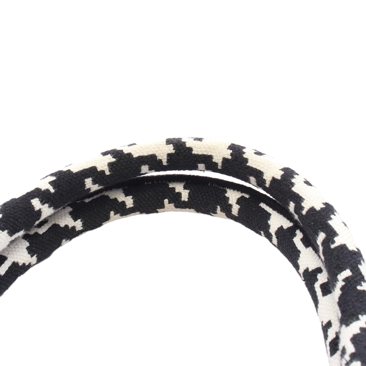 Dior Medium Macro Houndstooth Book Tote — Black