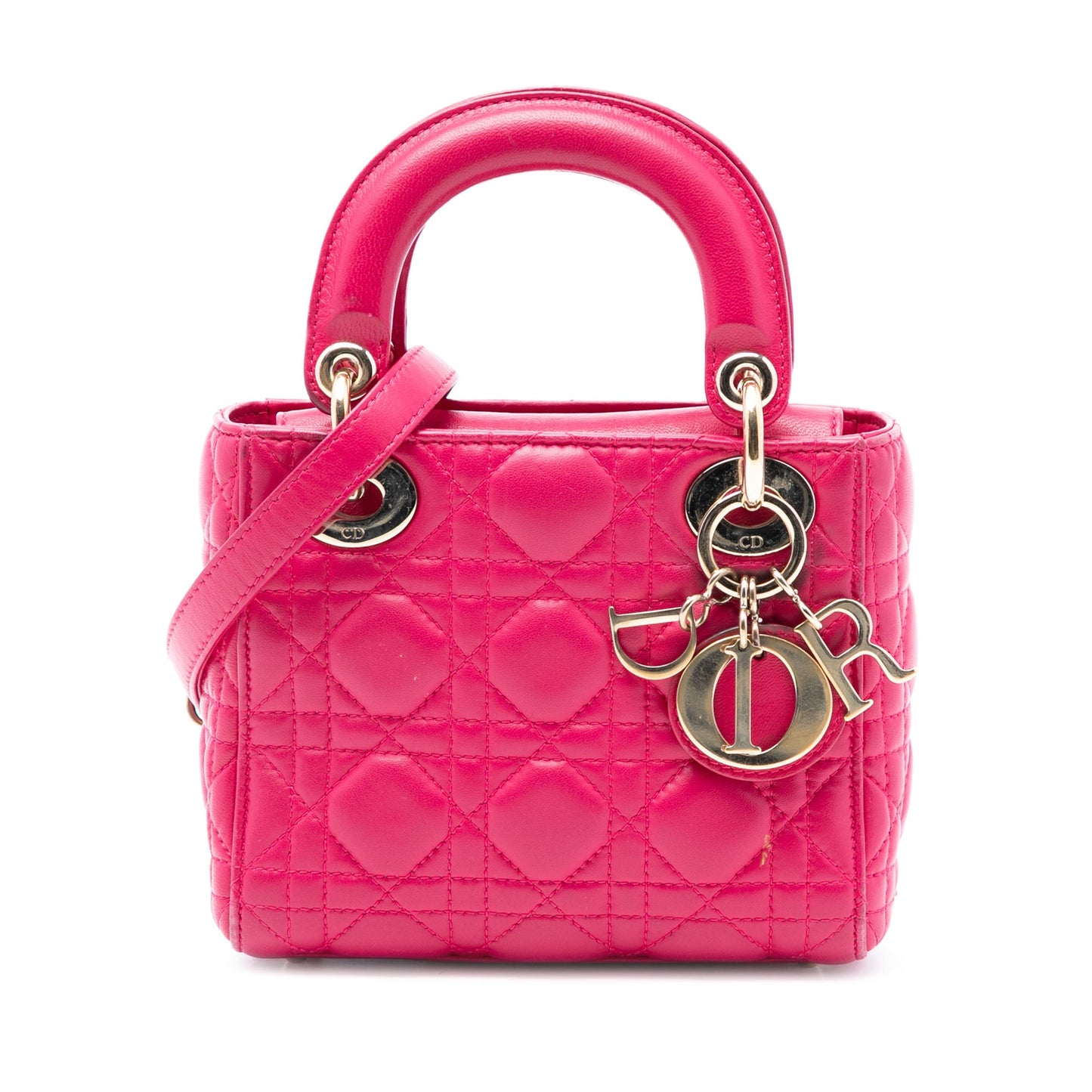 Dior Mini Lambskin Cannage Lady Dior