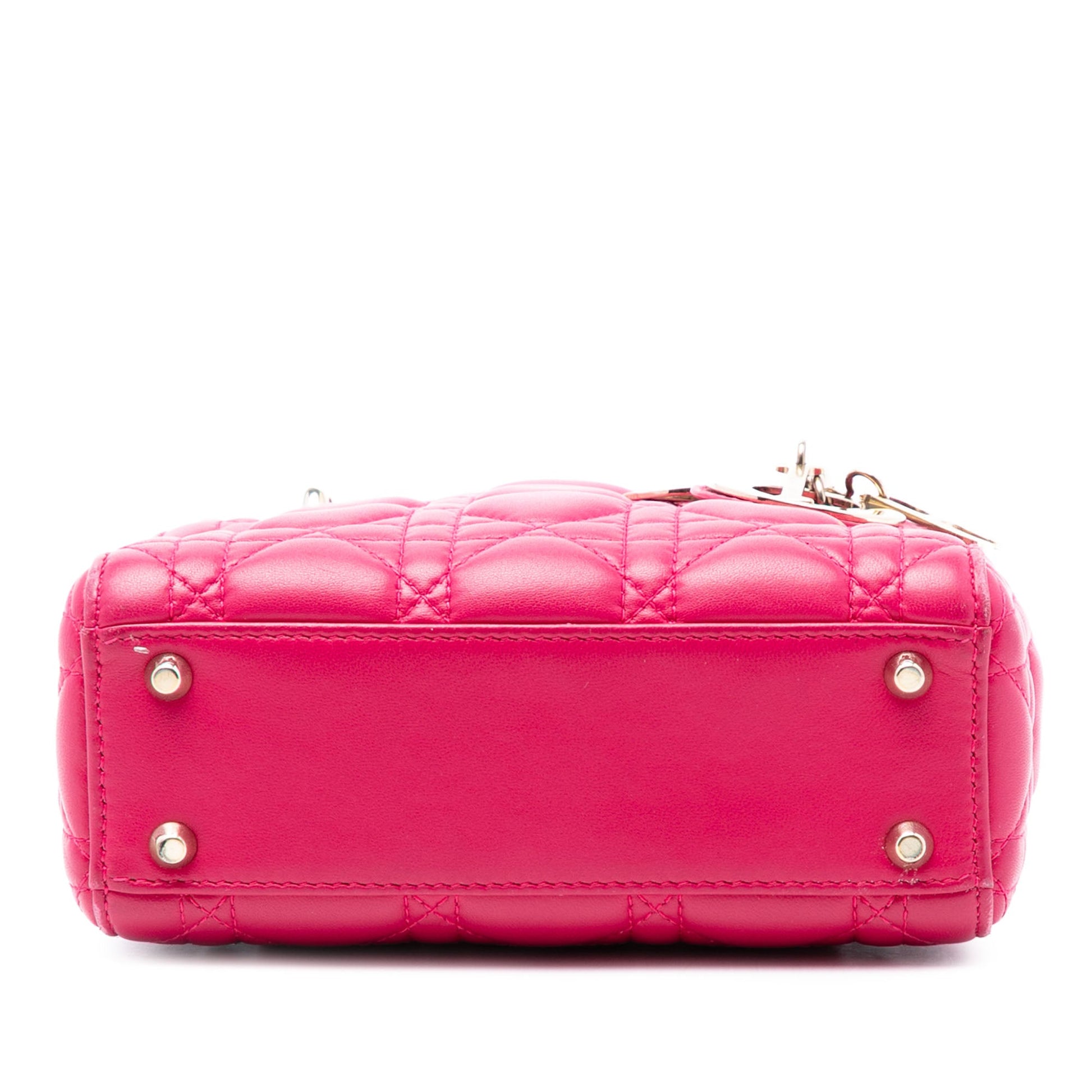 Dior Mini Lambskin Cannage Lady Dior