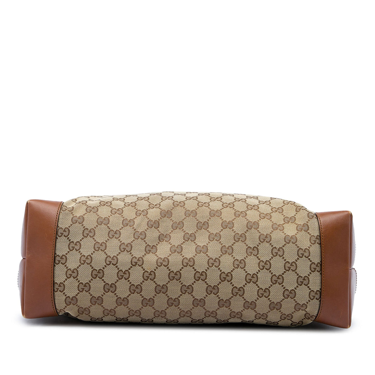 Gucci GG Canvas Web Tote — Beige