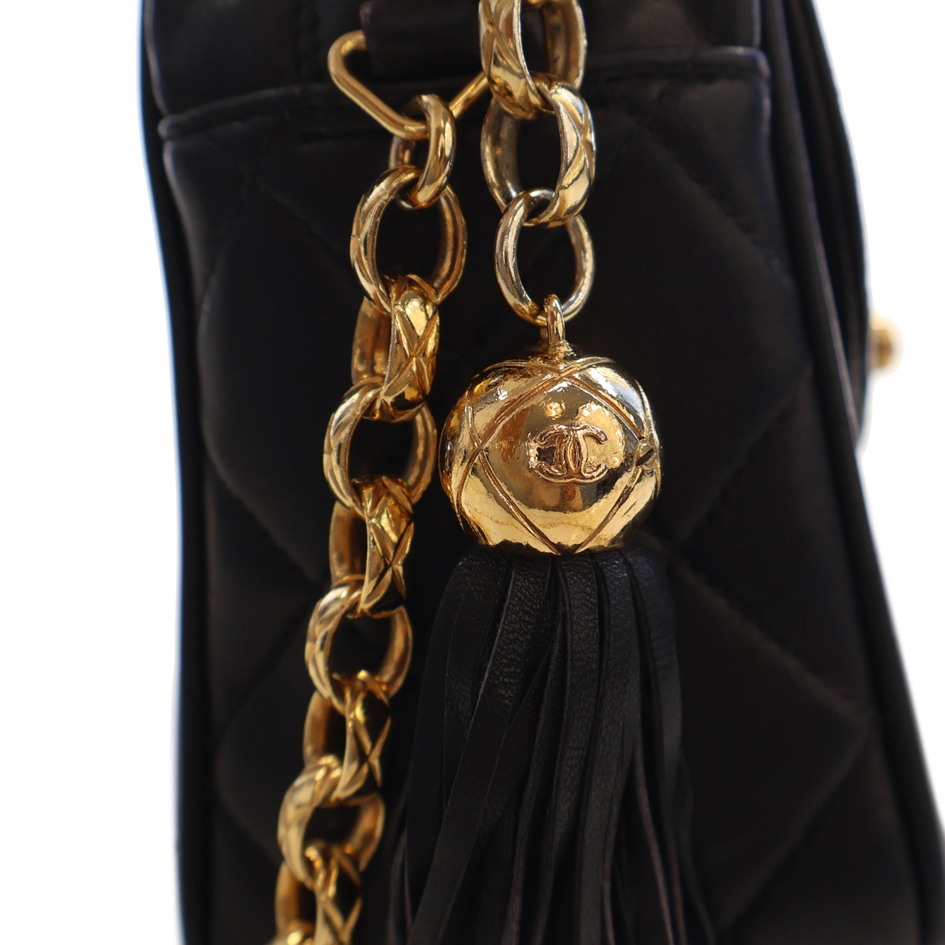Chanel Small Quilted Lambskin Diana Tassel Camera Bag