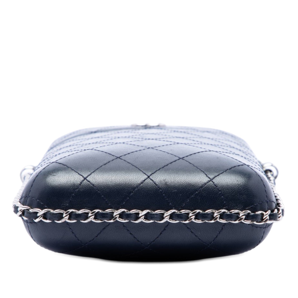 Chanel CC Quilted Lambskin Chain Around Phone Holder
