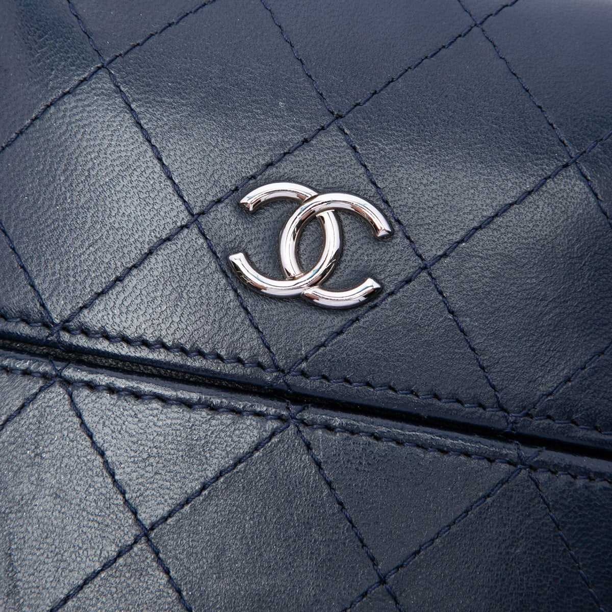 Chanel CC Quilted Lambskin Chain Around Phone Holder