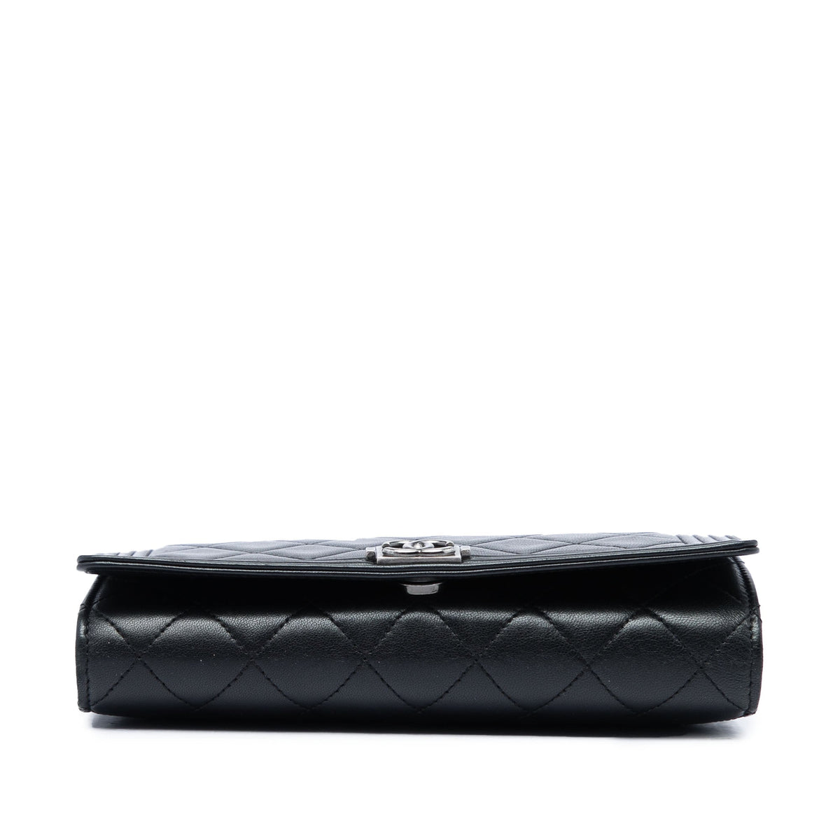 Chanel Quilted Lambskin Boy Wallet On Chain