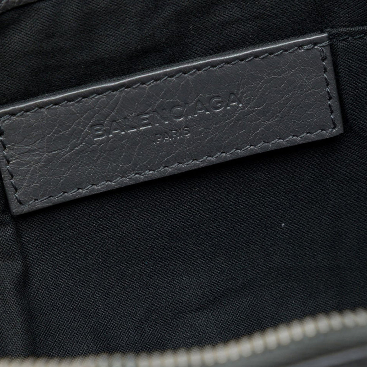 Balenciaga Lambskin Motocross Classic Clip Clutch L