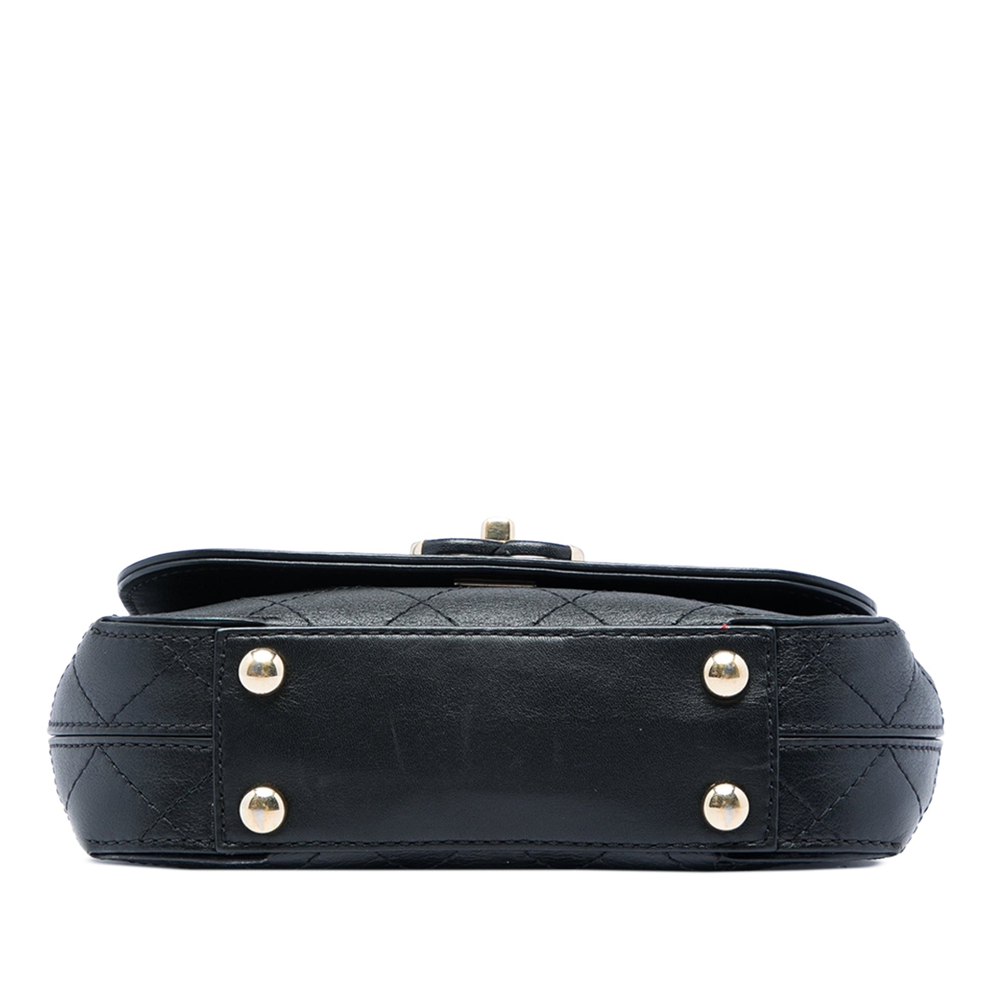 Chanel Small Stitched Calfskin Covered CC Flap