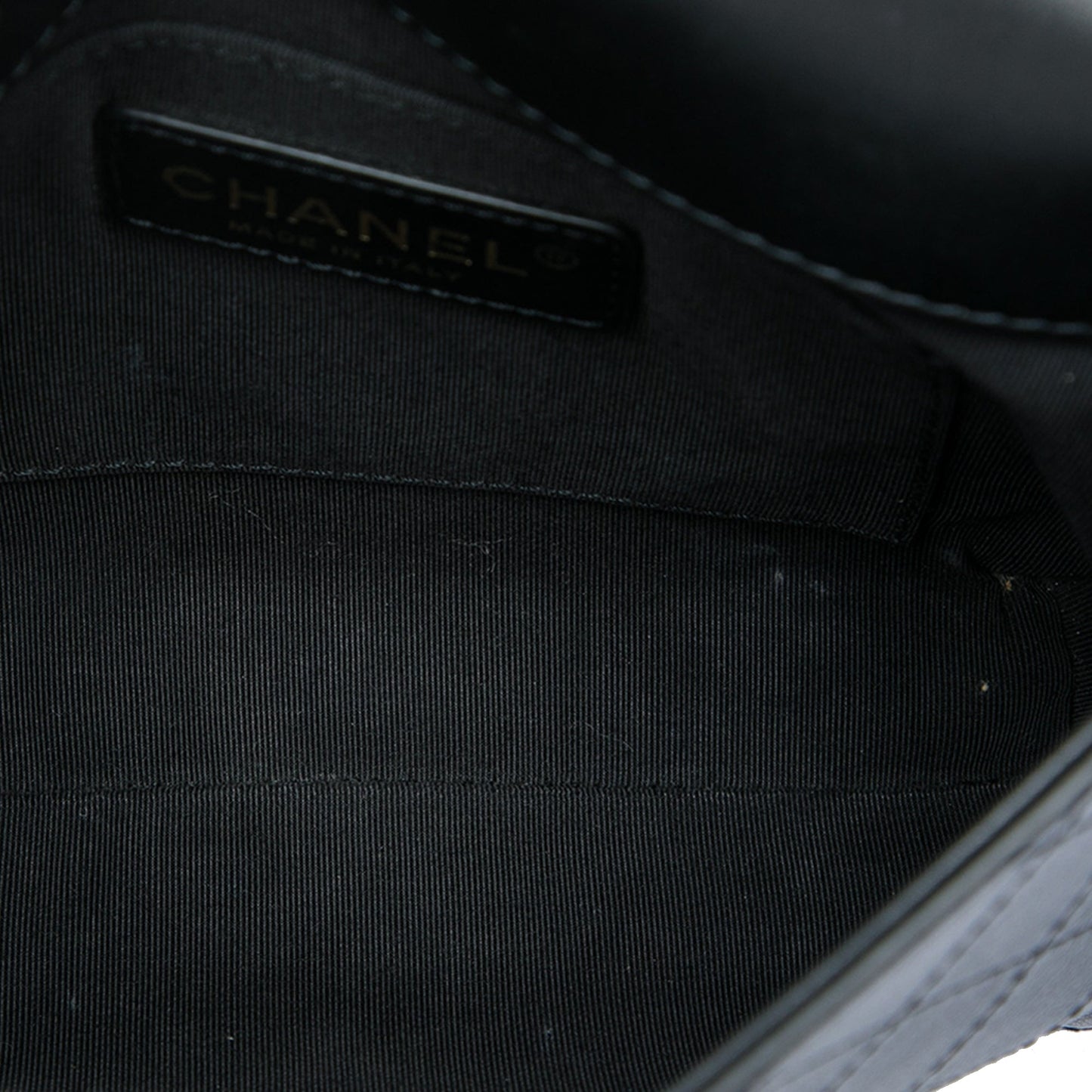 Chanel Small Stitched Calfskin Covered CC Flap