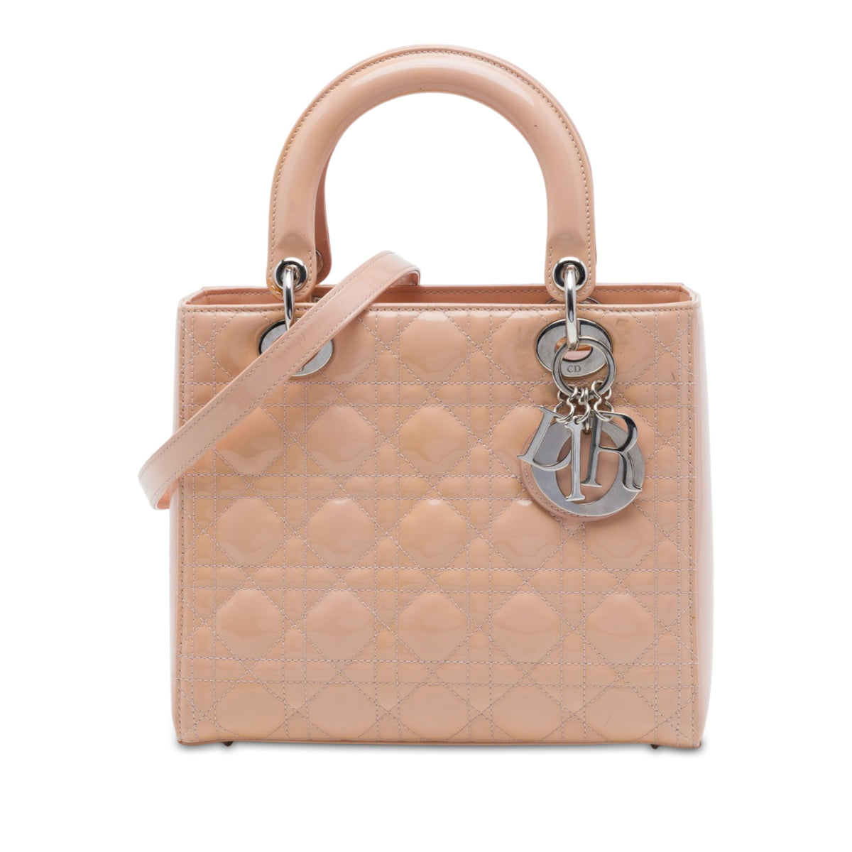 Dior Medium Patent Cannage Lady Dior