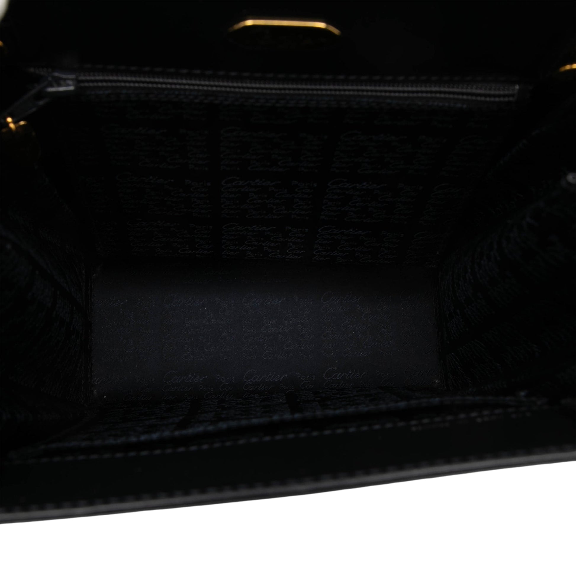Cartier Leather Sapphire Line Handbag