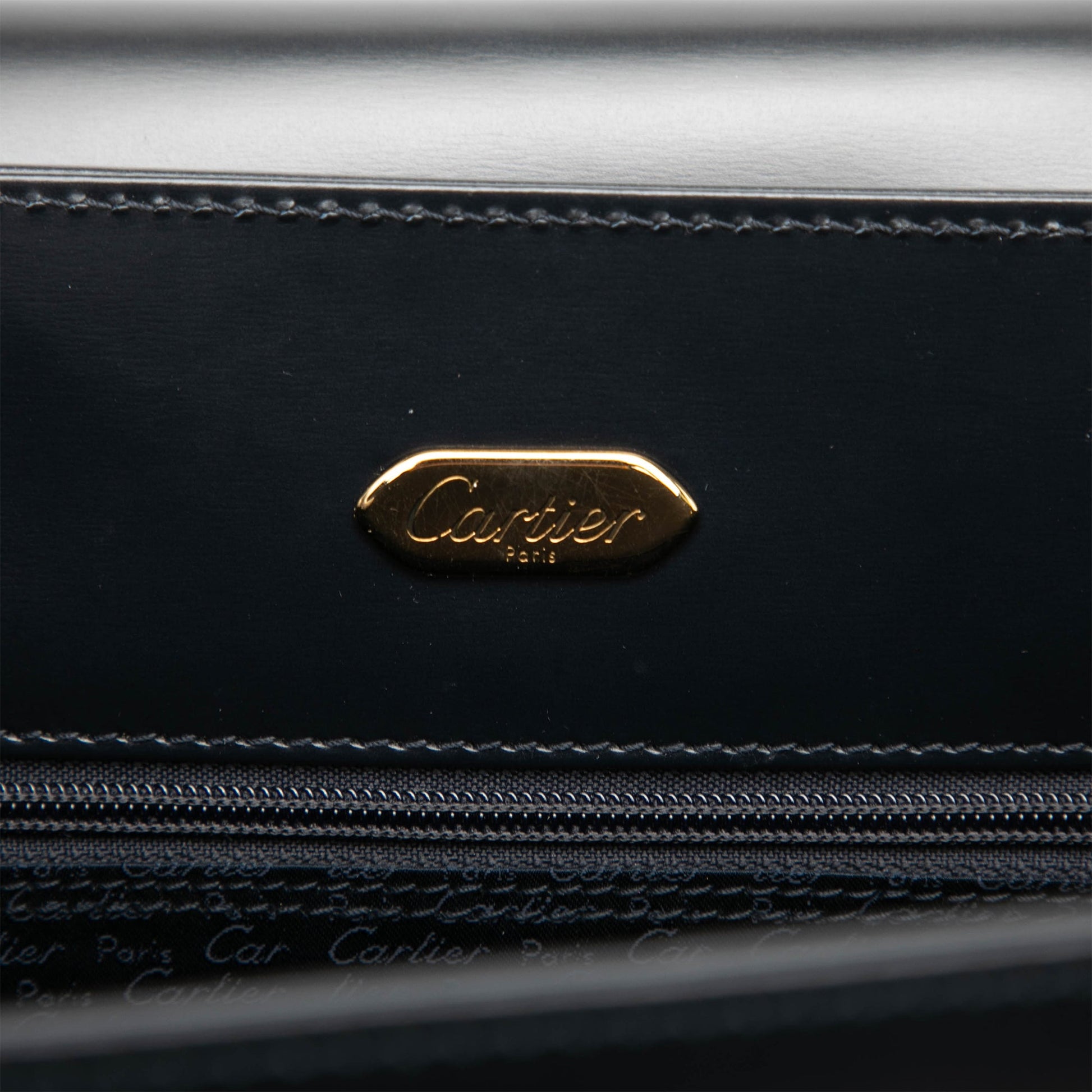 Cartier Leather Sapphire Line Handbag