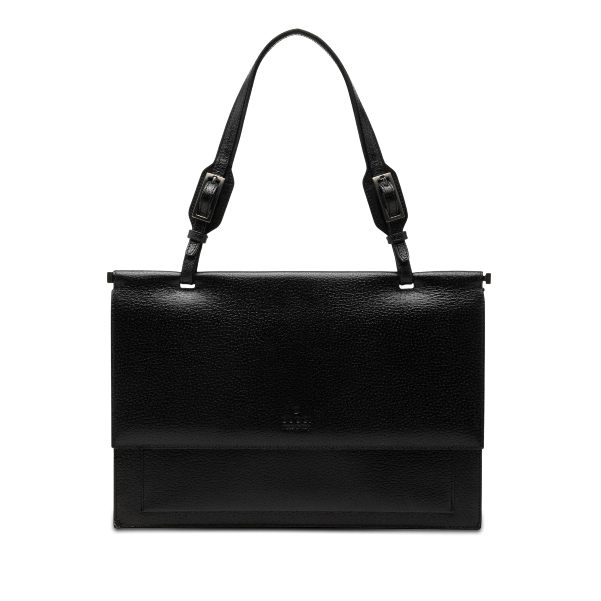 Gucci Grained Calfskin Top Handle Bag