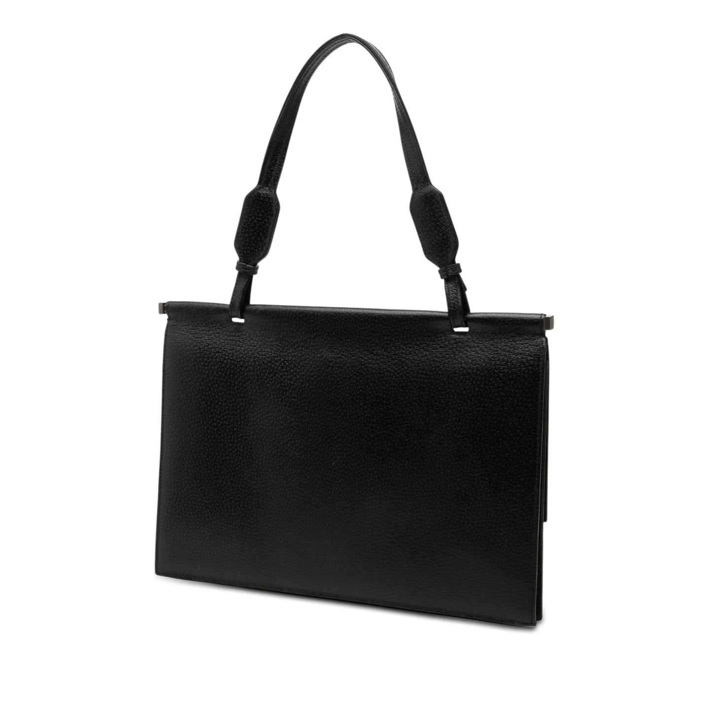 Gucci Grained Calfskin Top Handle Bag