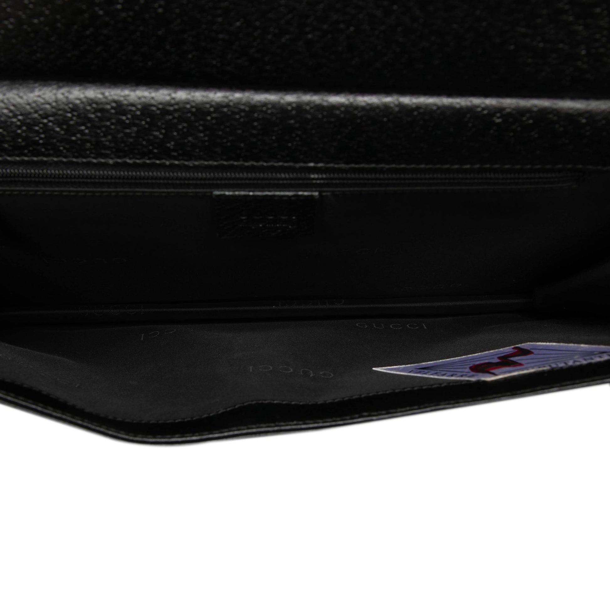Gucci Grained Calfskin Top Handle Bag