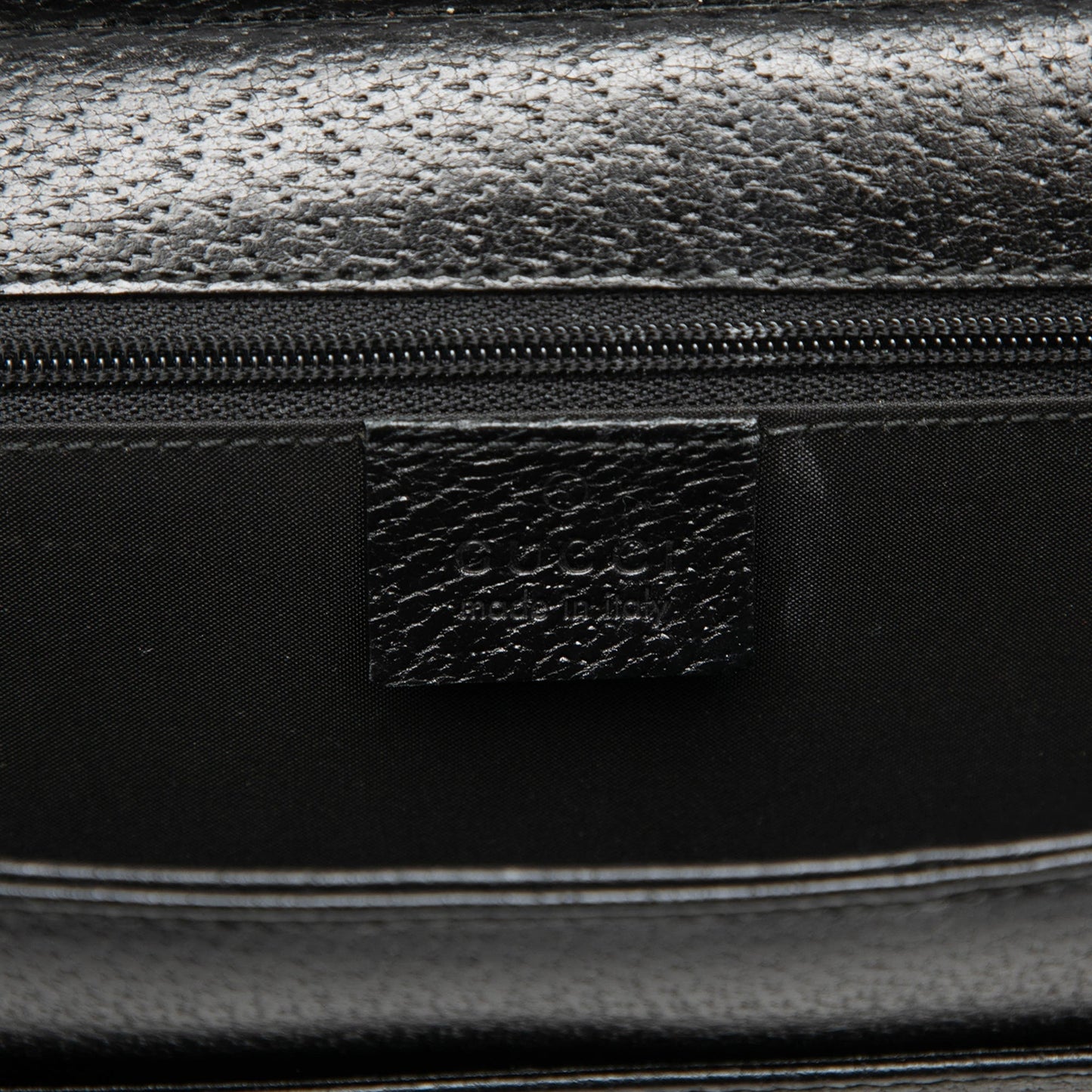 Gucci Grained Calfskin Top Handle Bag