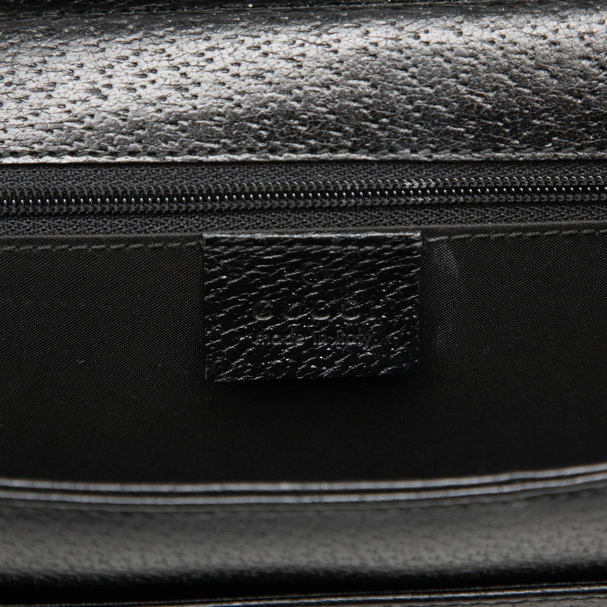 Gucci Grained Calfskin Top Handle Bag