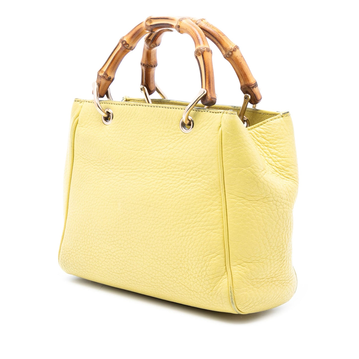 Gucci Mini Calfskin Bamboo Shopper Satchel