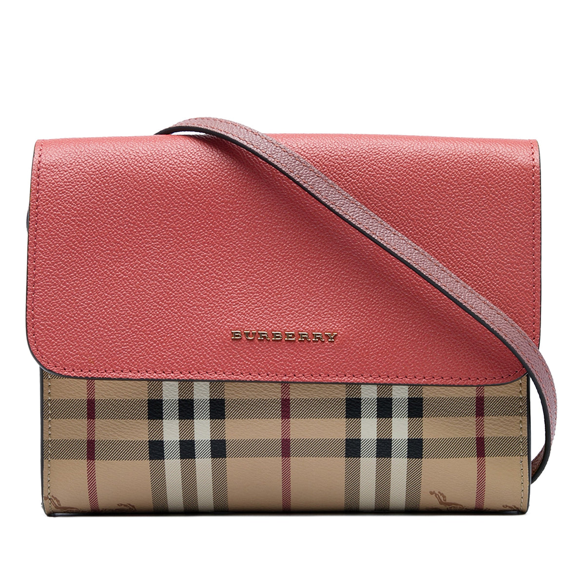 Burberry Haymarket Check Coated Canvas and Calfskin Loxley Crossbody