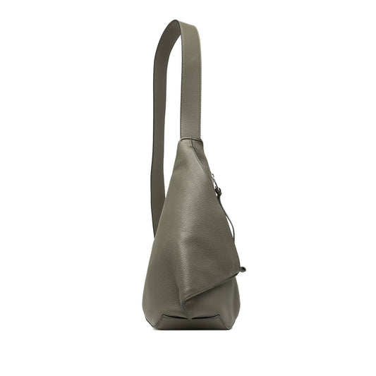 LOEWE Leather Anton Sling Backpack — Brown