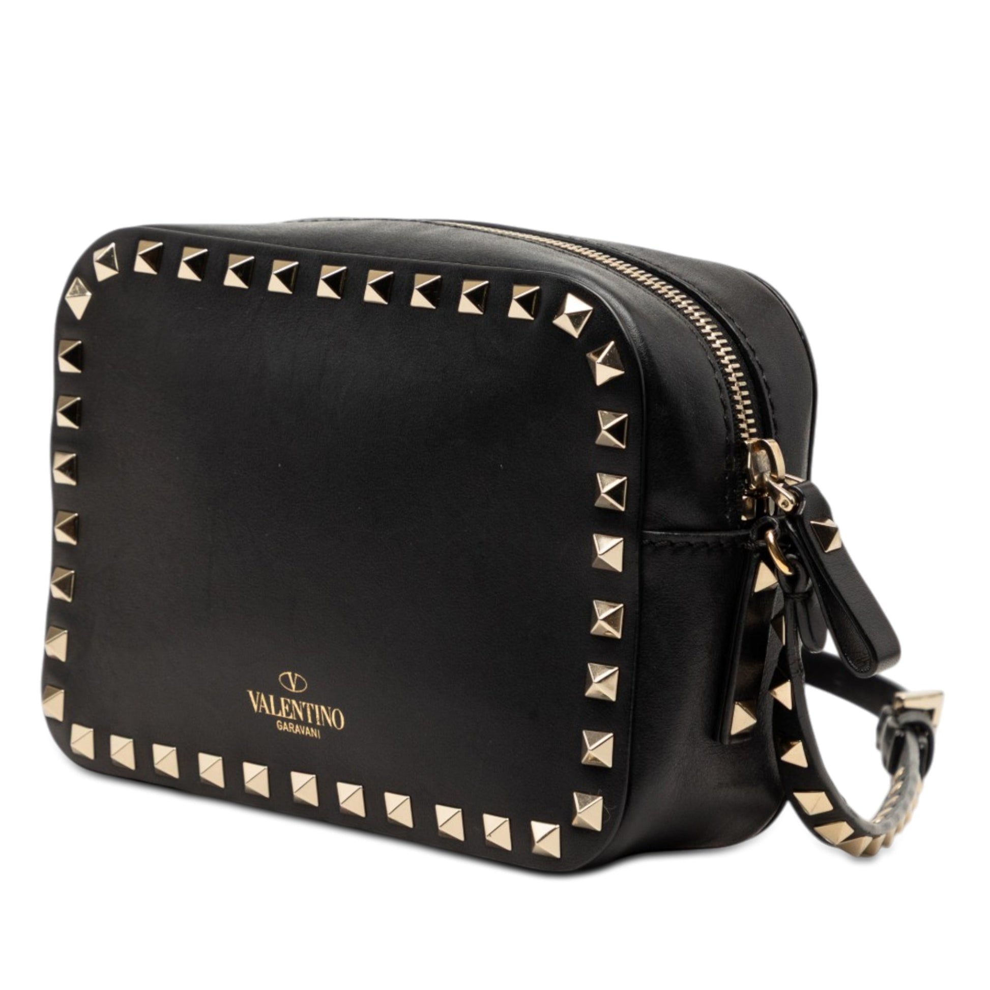 Valentino Leather Rockstud Camera Bag