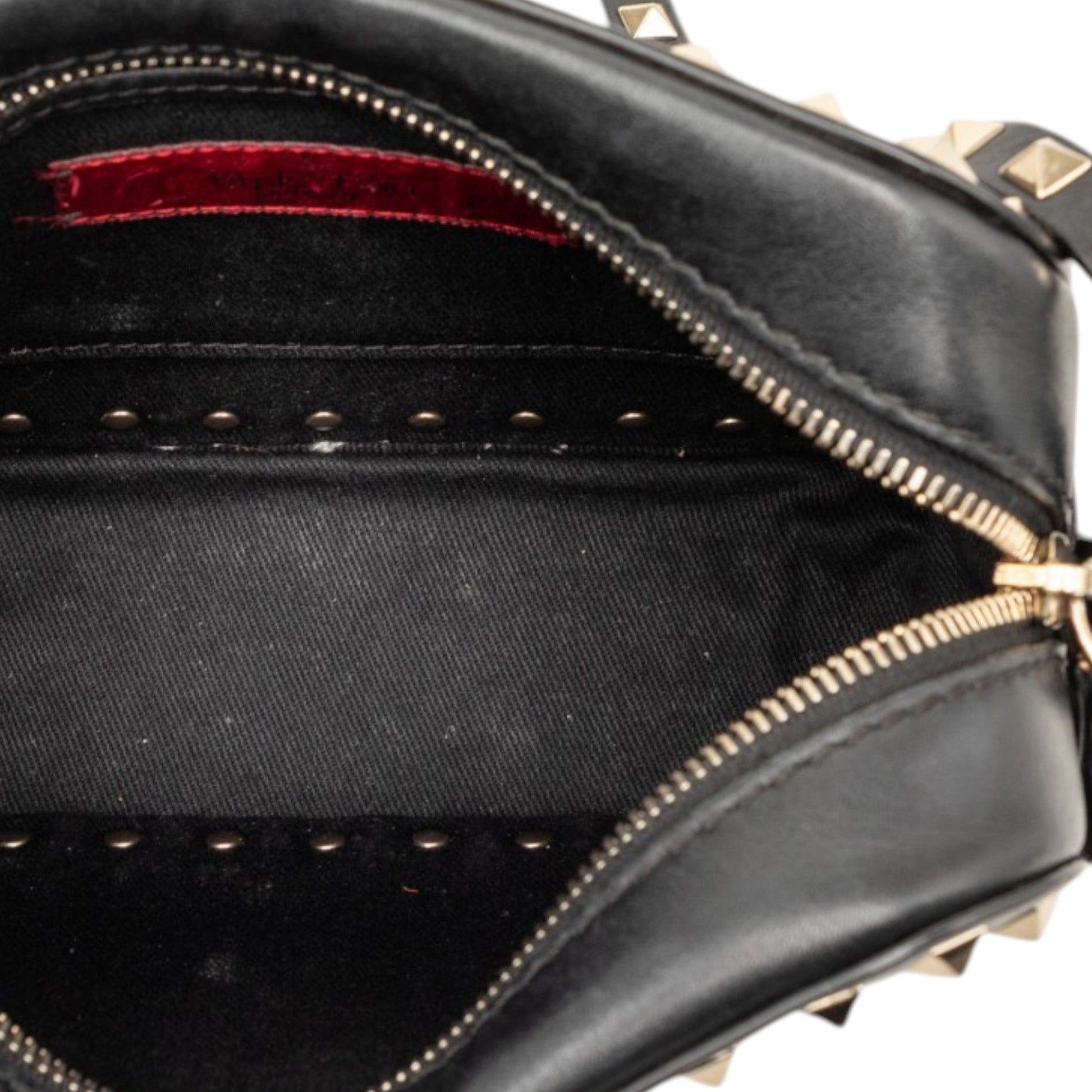 Valentino Leather Rockstud Camera Bag