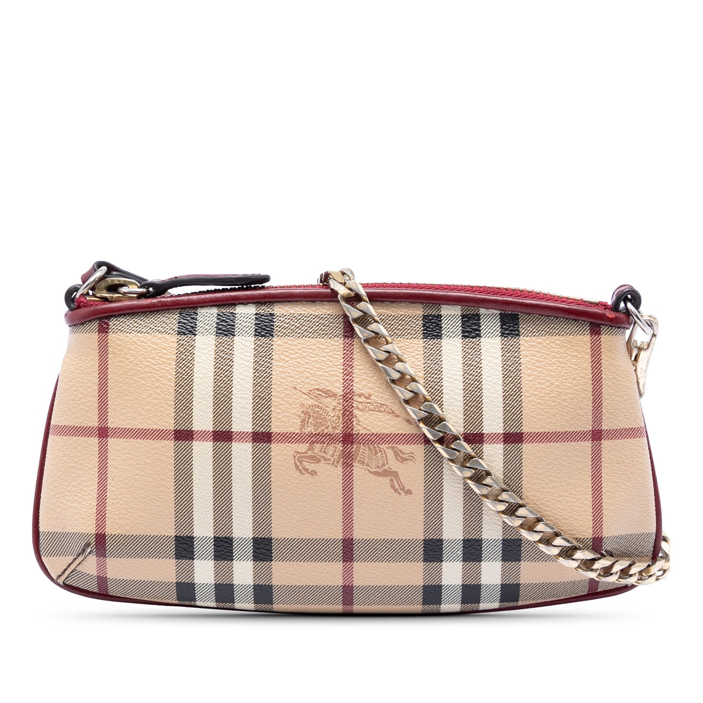 Burberry Haymarket Check Coated Canvas Clara Pochette