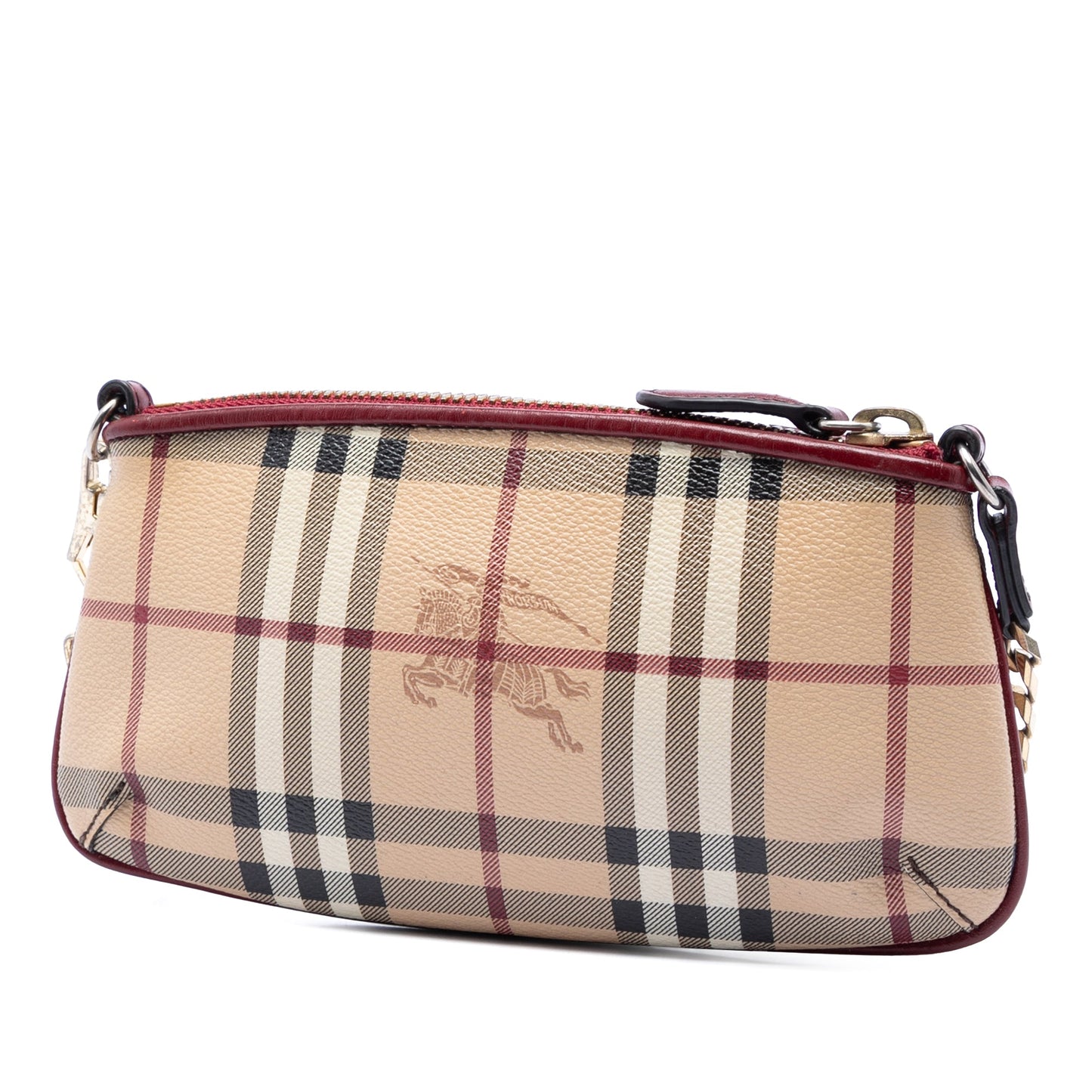 Burberry Haymarket Check Coated Canvas Clara Pochette