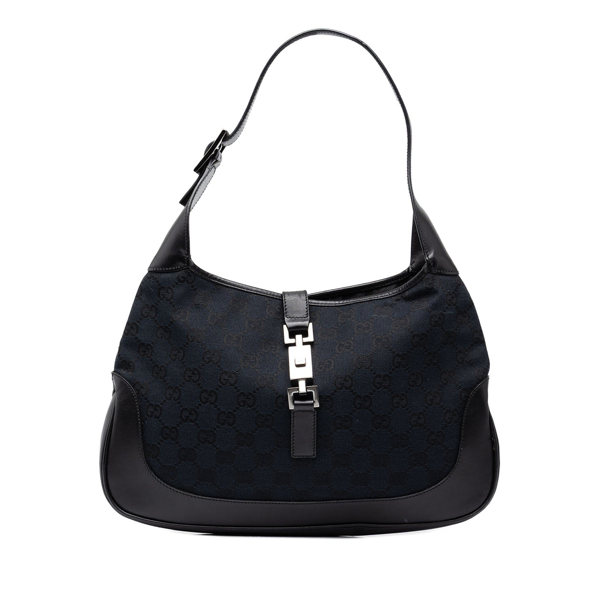 Gucci GG Canvas Jackie Shoulder Bag — Blue