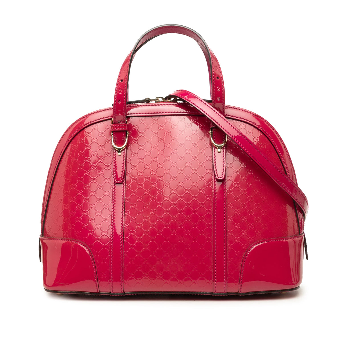 Gucci Small Microguccissima Patent Nice Dome Satchel