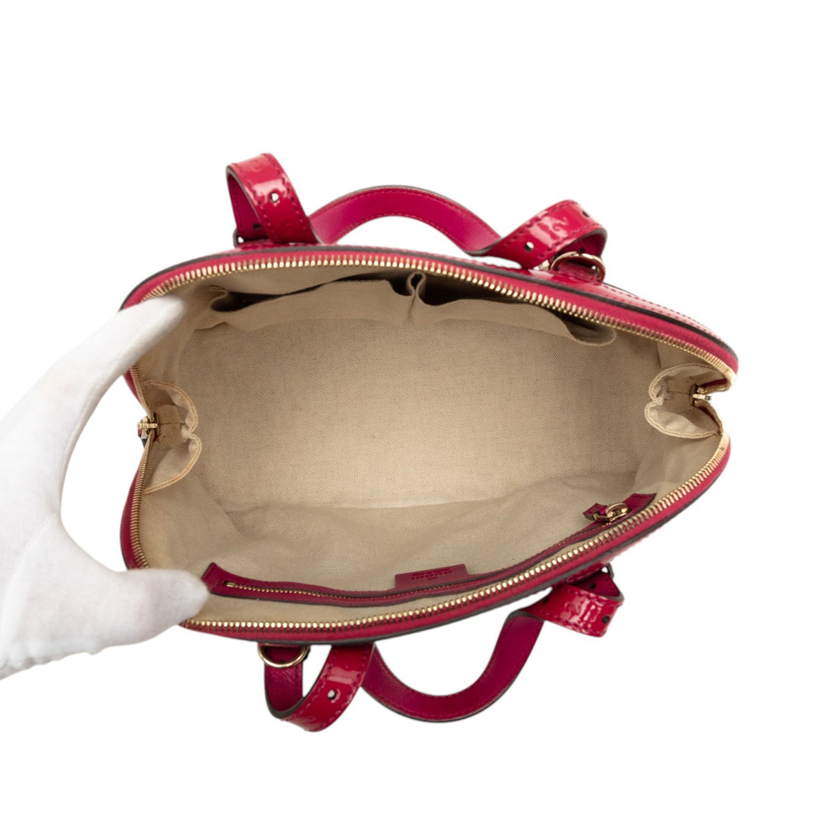 Gucci Small Microguccissima Patent Nice Dome Satchel