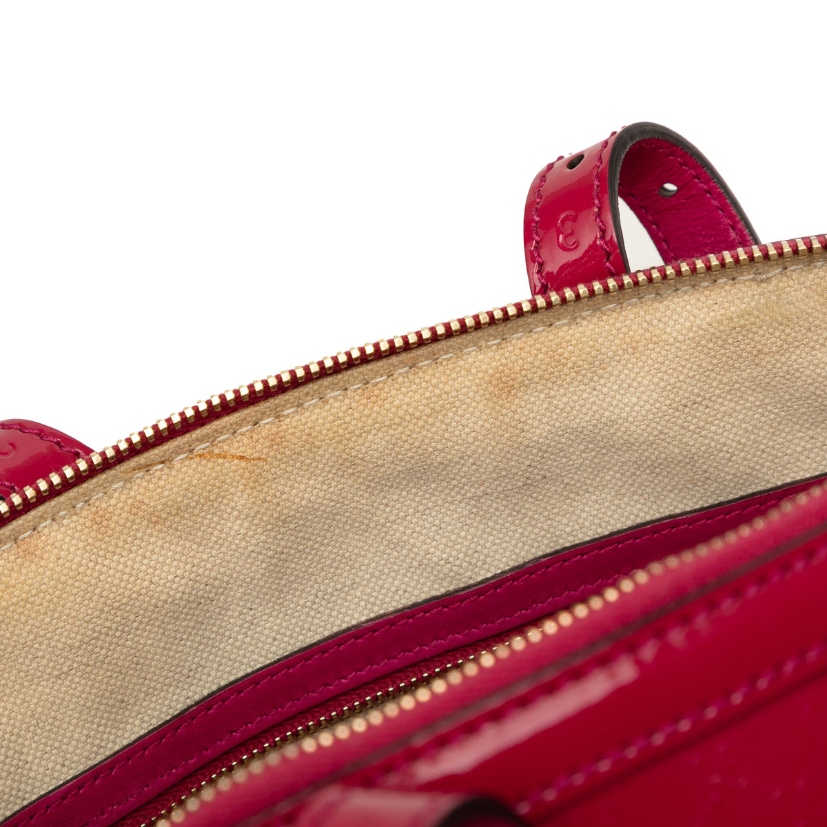 Gucci Small Microguccissima Patent Nice Dome Satchel