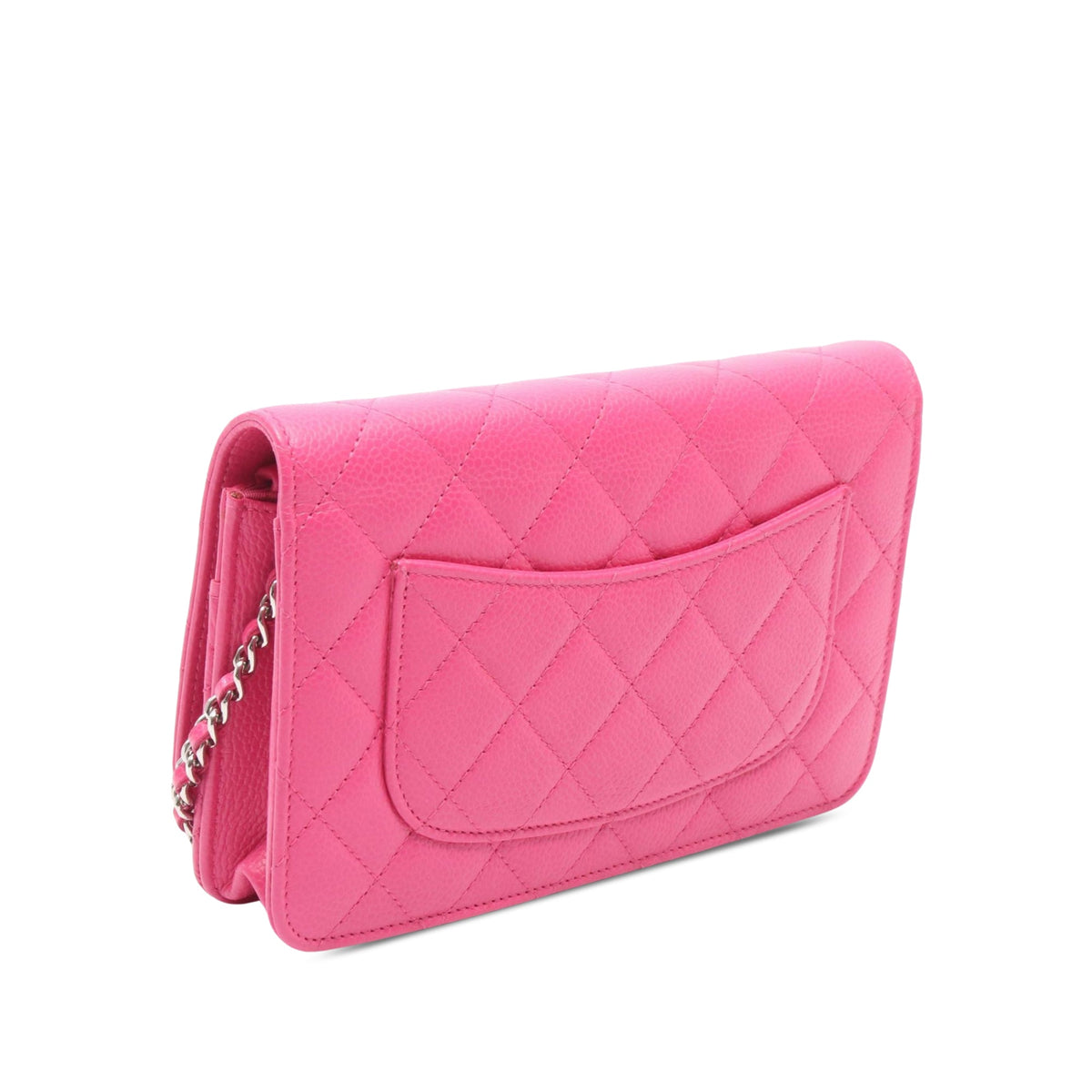 Chanel CC Quilted Caviar Wallet on Chain