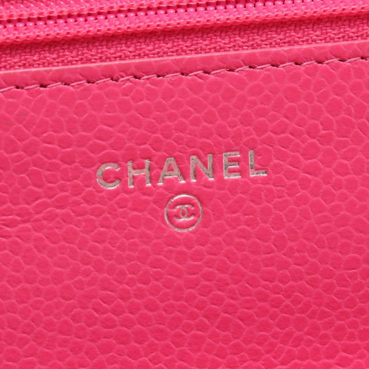 Chanel CC Quilted Caviar Wallet on Chain
