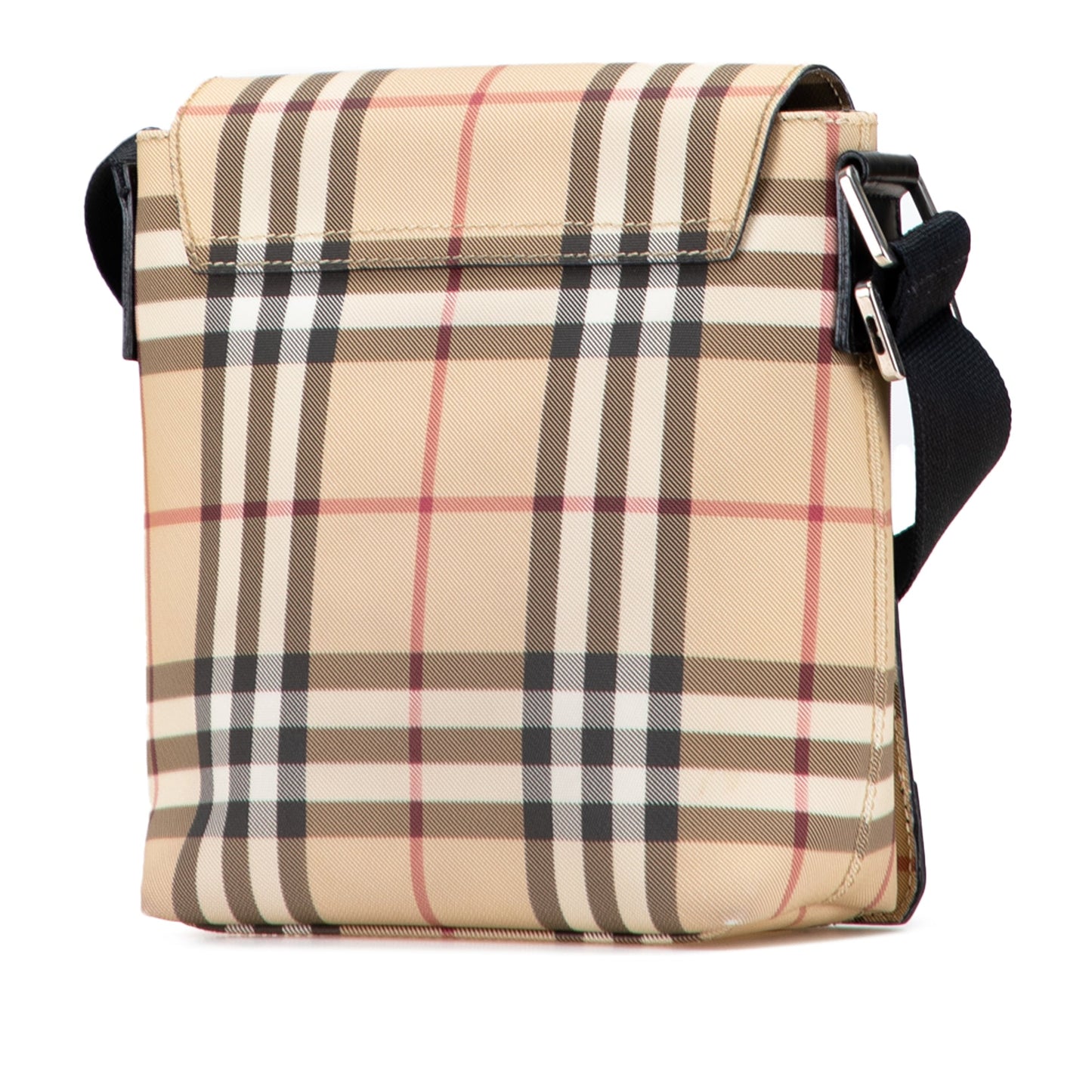 Burberry House Check Canvas Flap Crossbody