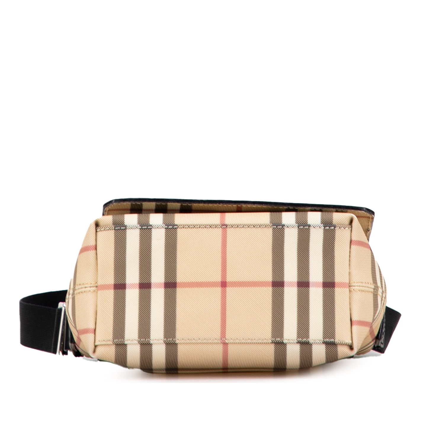 Burberry House Check Canvas Flap Crossbody