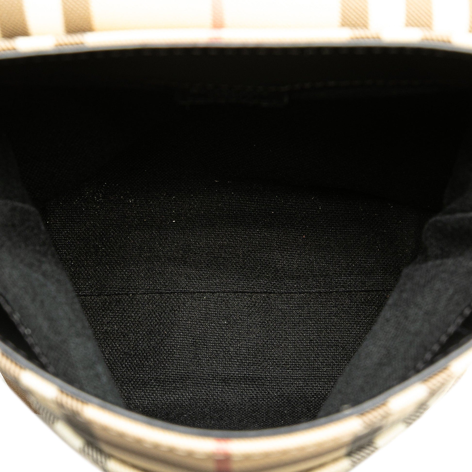 Burberry House Check Canvas Flap Crossbody