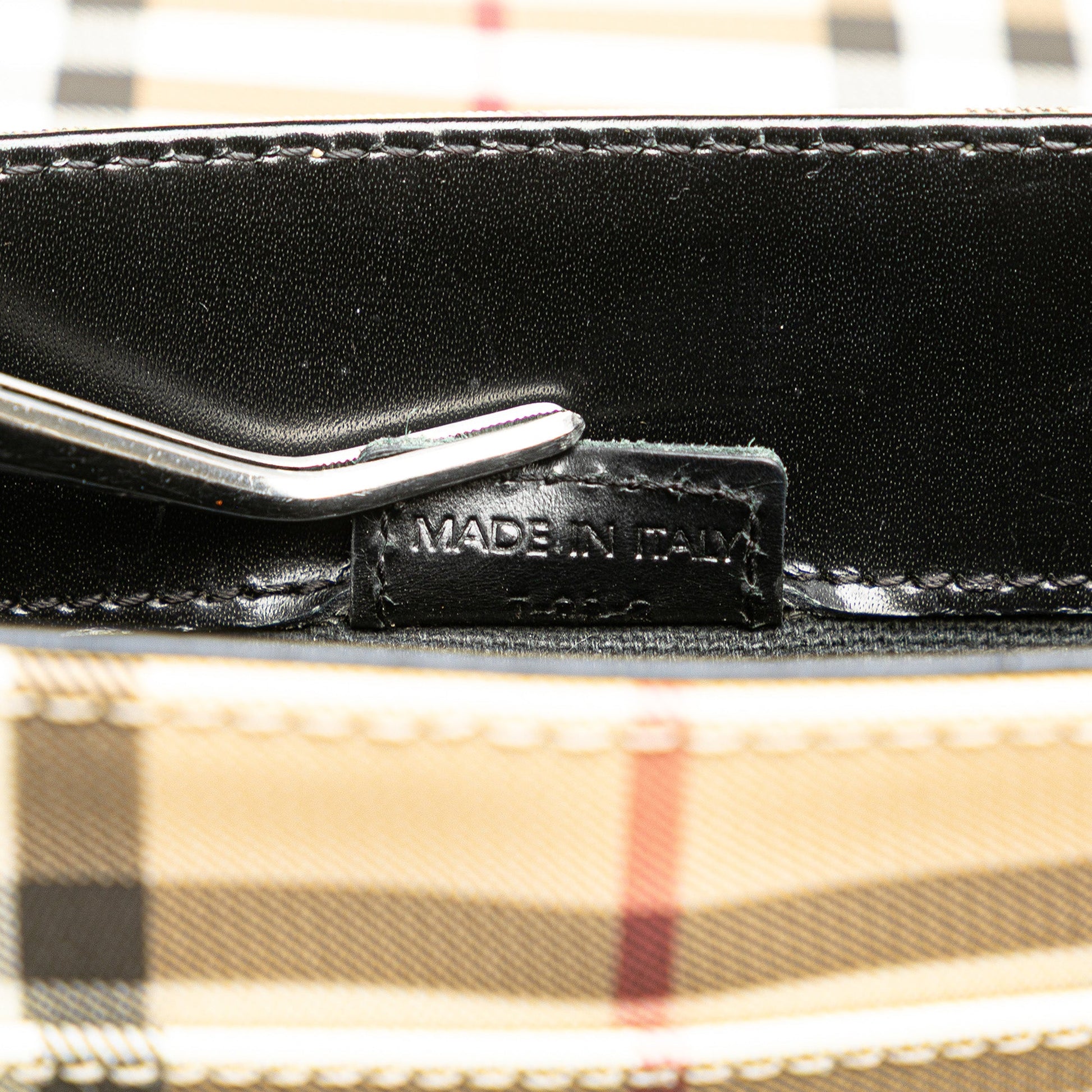 Burberry House Check Canvas Flap Crossbody