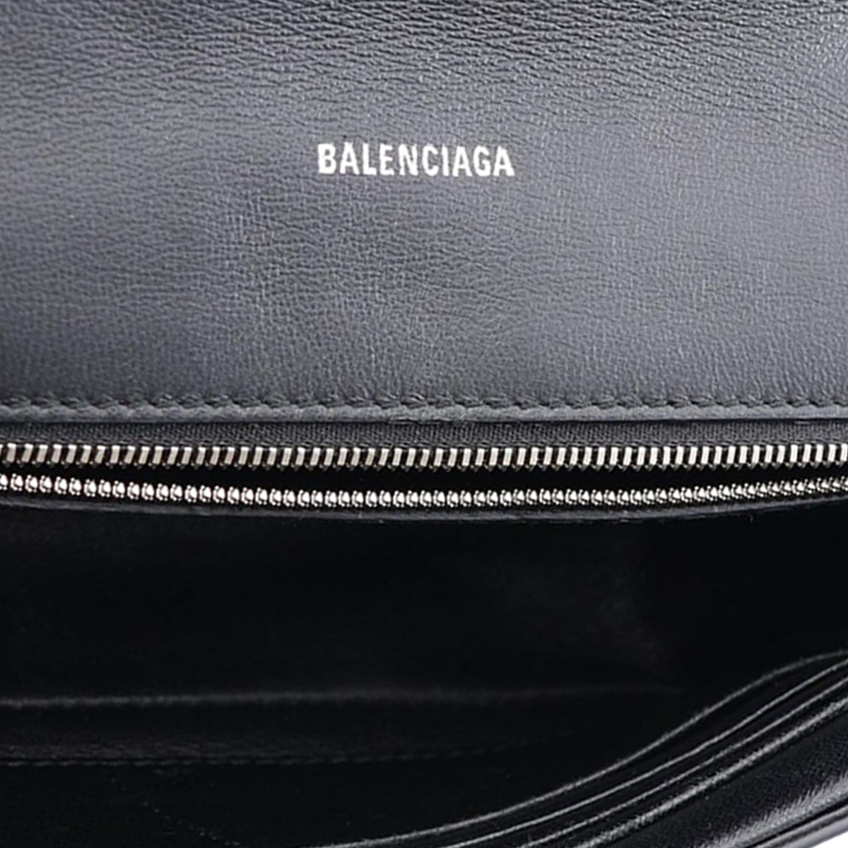Balenciaga Leather Everyday Wallet on Chain
