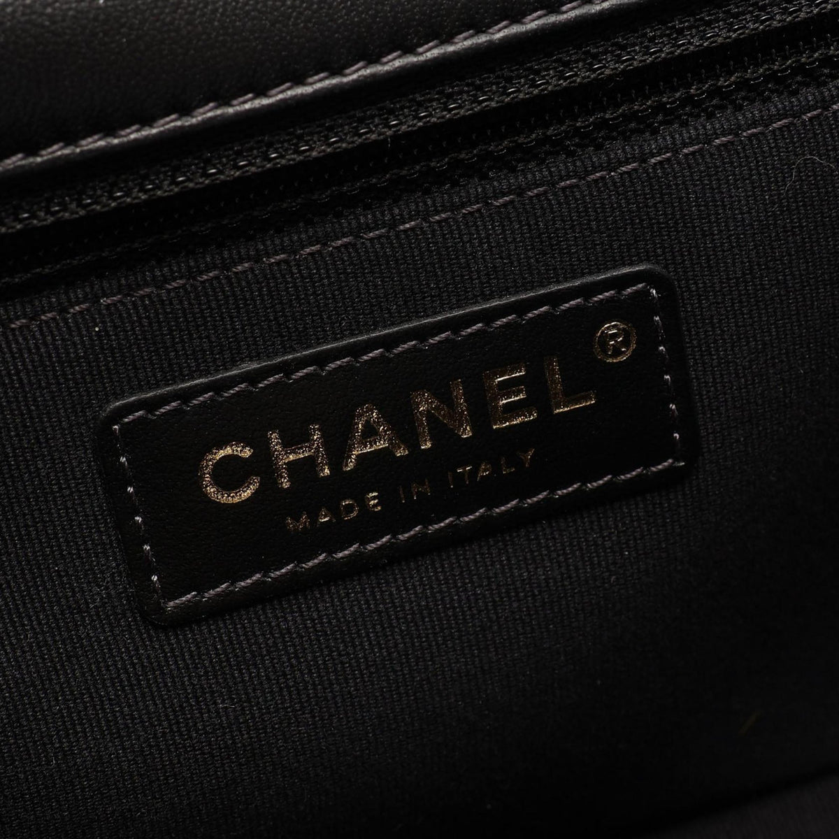 Chanel Small CC Quilted Felt Flap — Gray