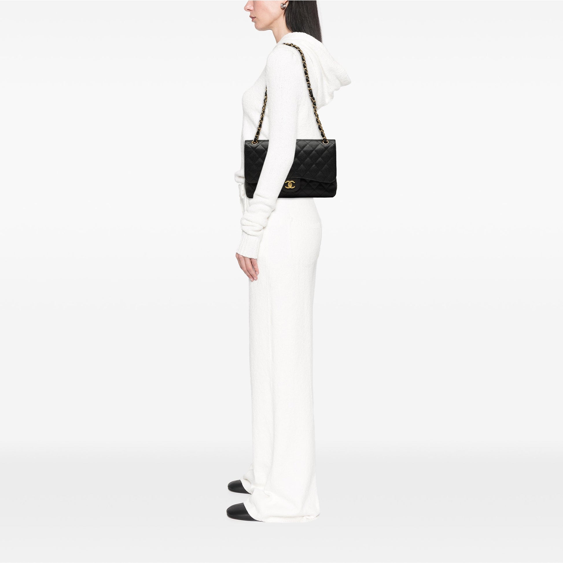 Chanel Jumbo Classic Caviar Double Flap