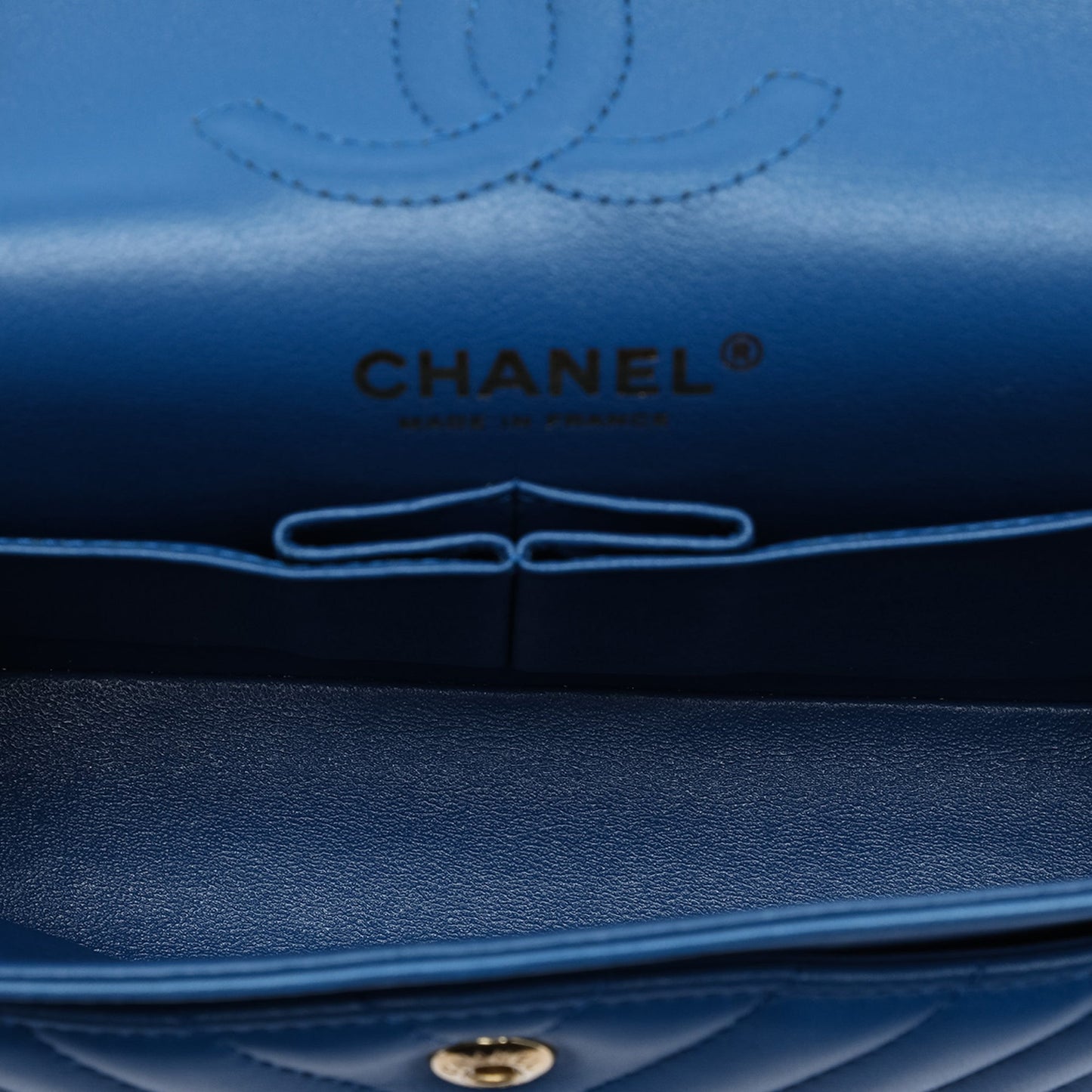 Chanel Small Classic Chevron Lambskin Double Flap