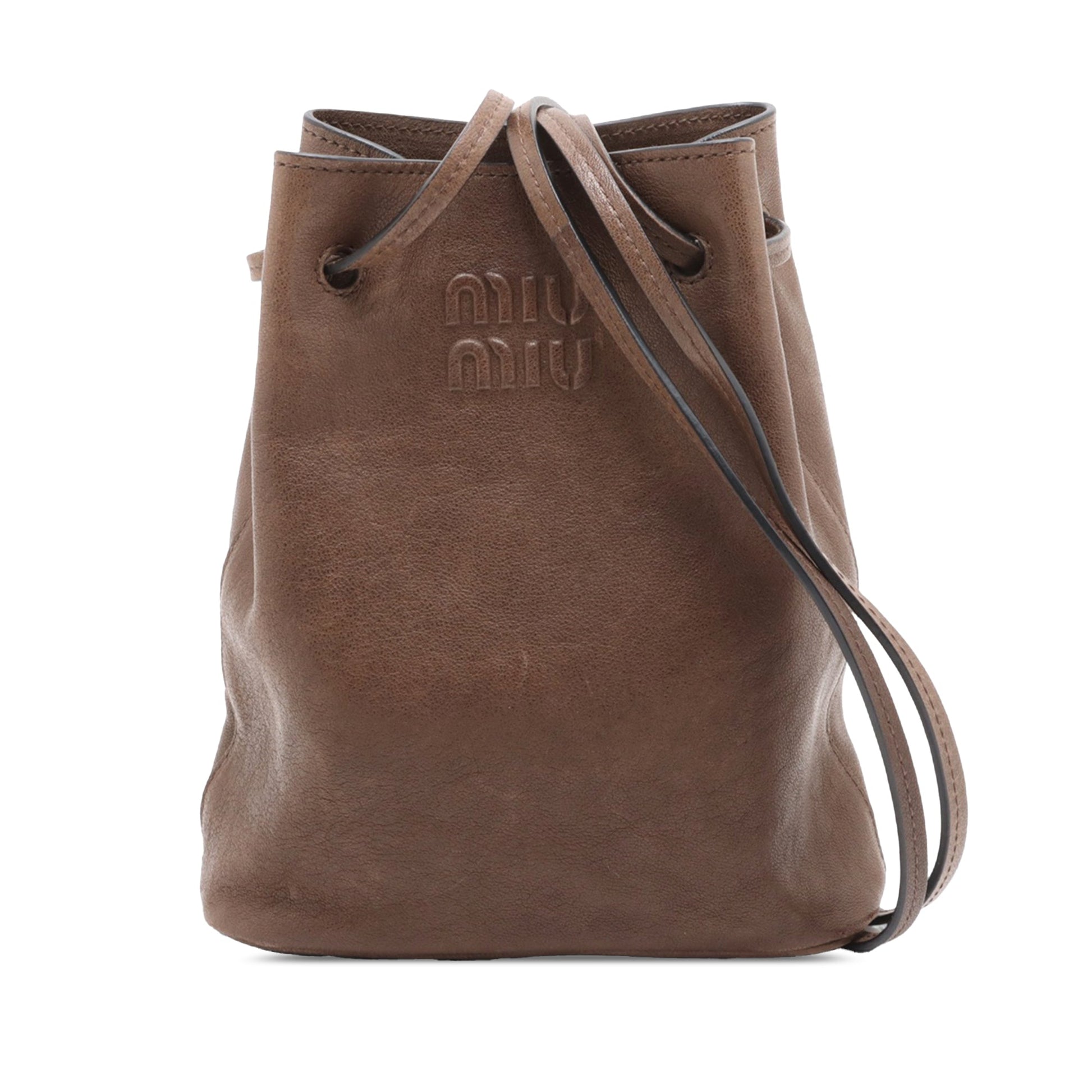 Miu Miu Nappa Bucket Bag