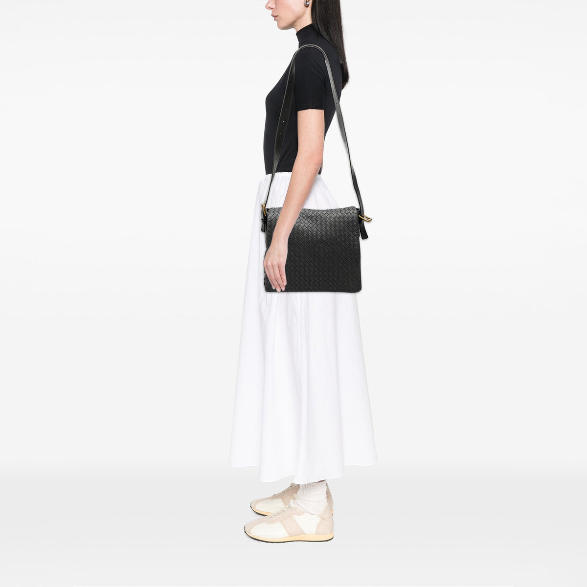 Bottega Veneta Nappa Intrecciato Messenger Bag