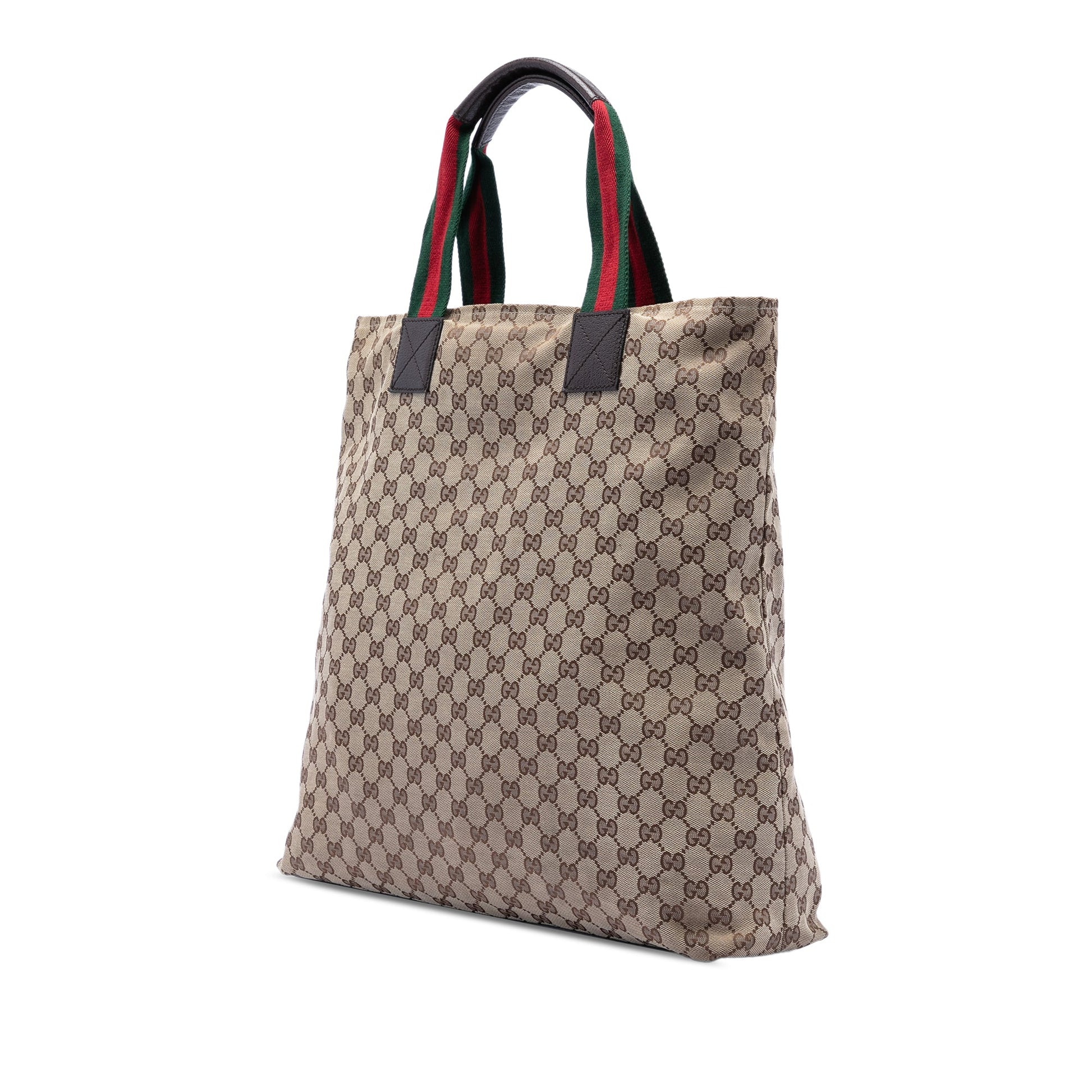Gucci GG Canvas Web Vertical Tote