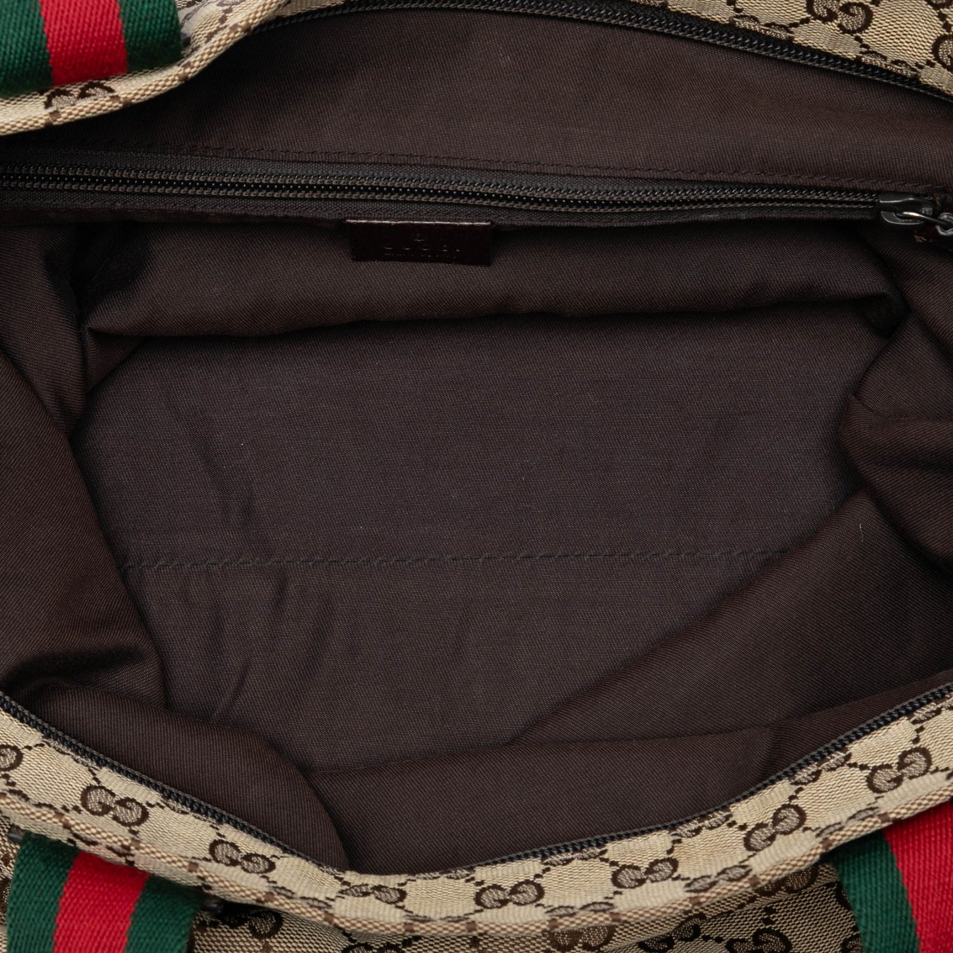 Gucci GG Canvas Web Vertical Tote