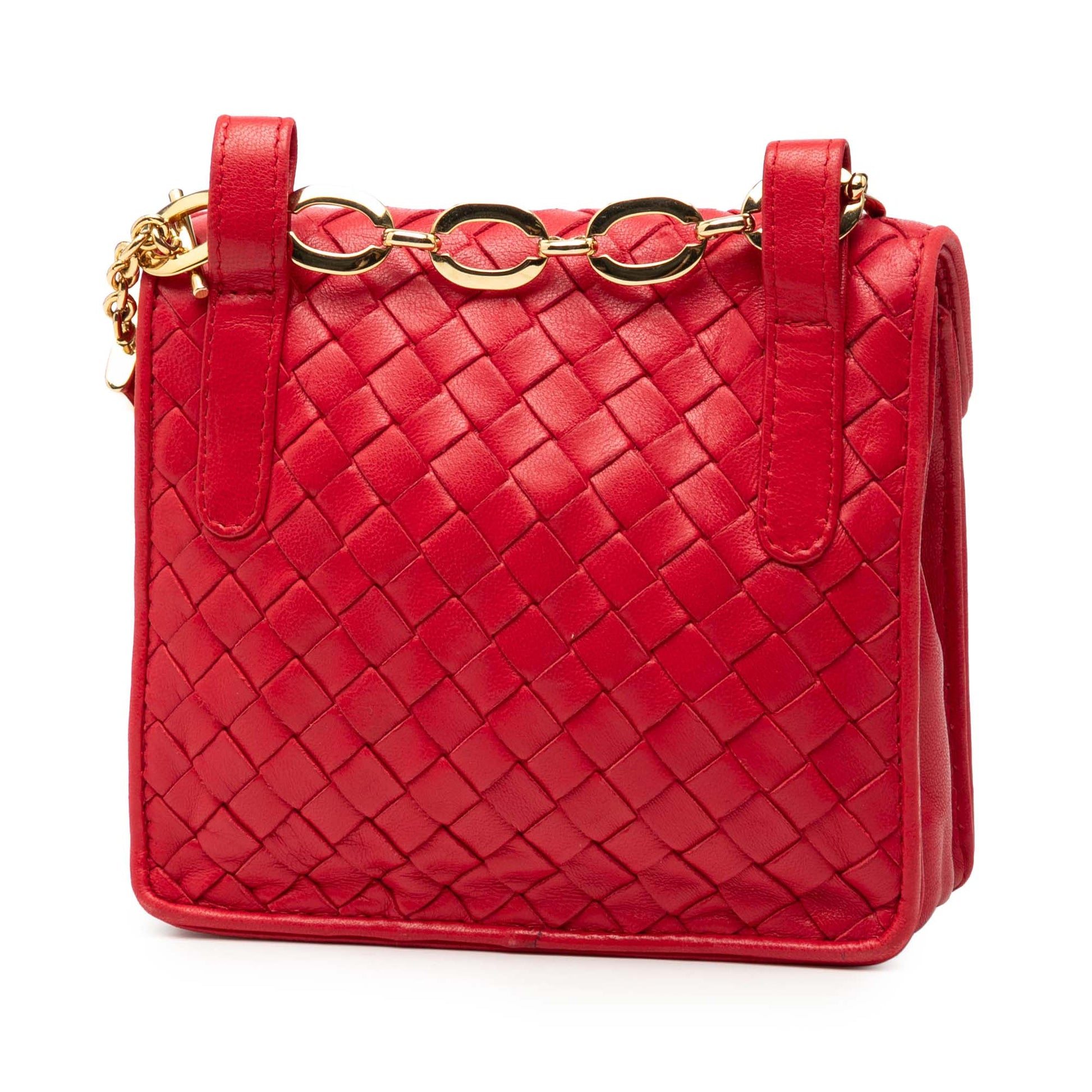 Bottega Veneta Nappa Intrecciato Tassel Shoulder Bag